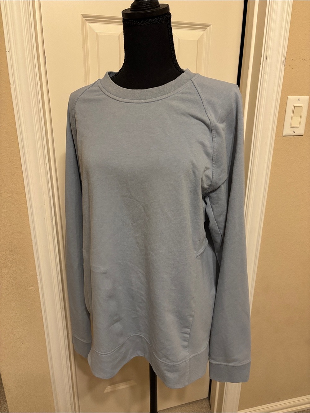 lululemon athletica Light Blue Crewneck Sweater